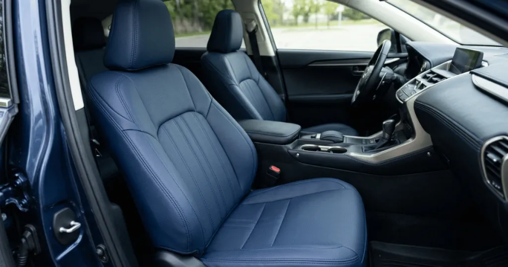 blue car seat cover