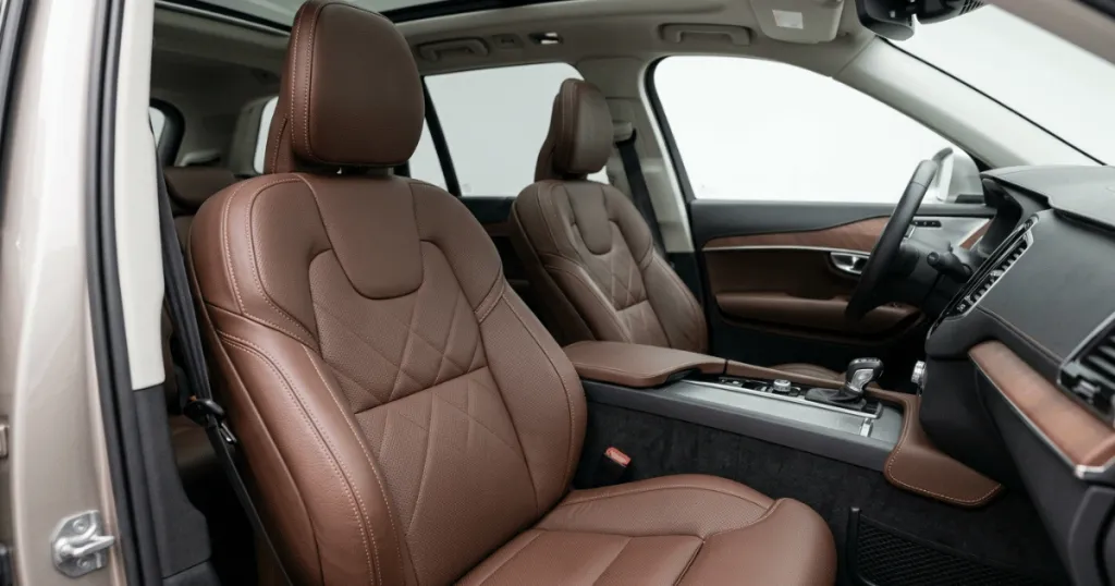 brown car seat cover