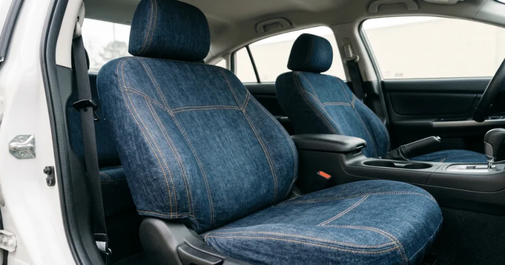 denim car seat cover