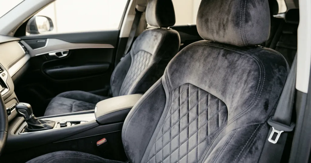 velour car seat cover