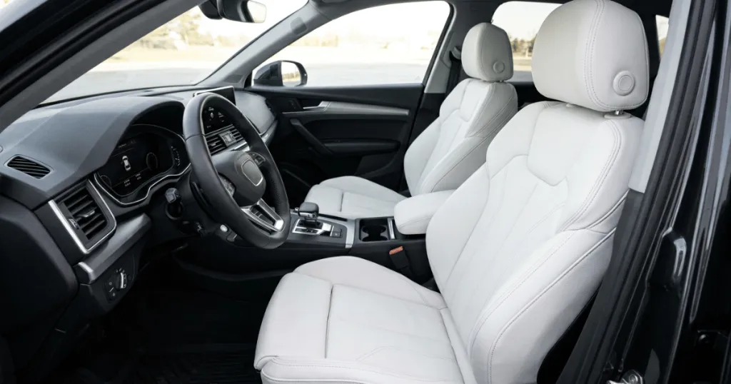 white car seat cover